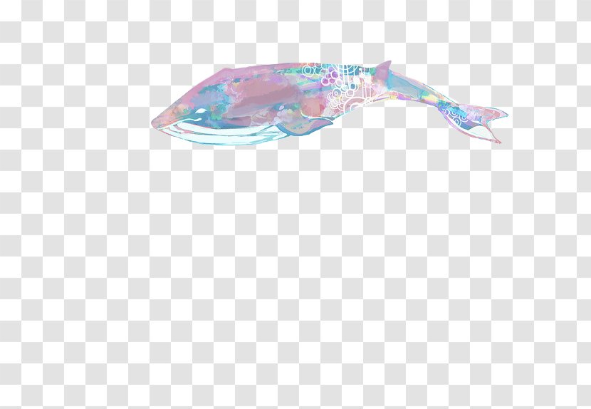 Painting Creative Work Color Illustration - World Wide Web - Hand-painted Watercolor Whale Pattern Transparent PNG