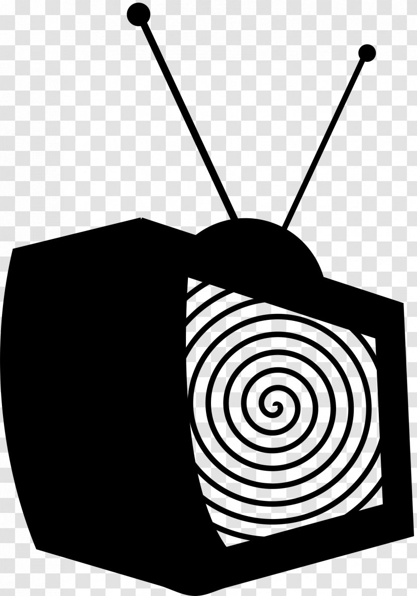 Television Show Stencil Clip Art - Brand - Black And White Transparent PNG