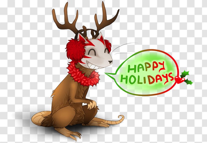 Reindeer Antler Christmas Ornament Day Character - Deer Transparent PNG
