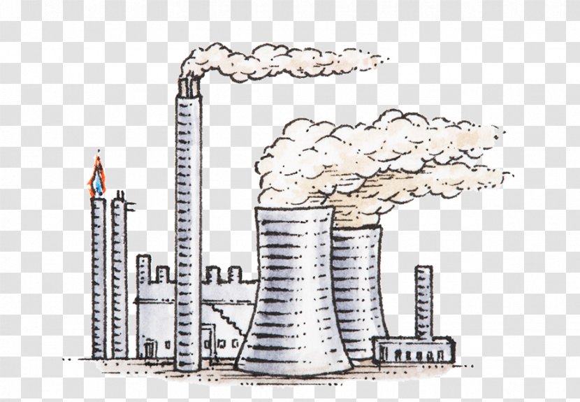 Oil Refinery Power Station Petroleum Illustration - Industry - Coal Stations Transparent PNG