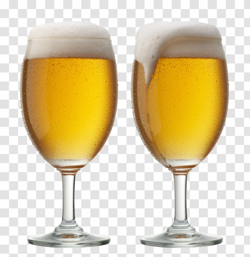 Beer Glasses Lager Cup - Drink - Two Of Transparent PNG