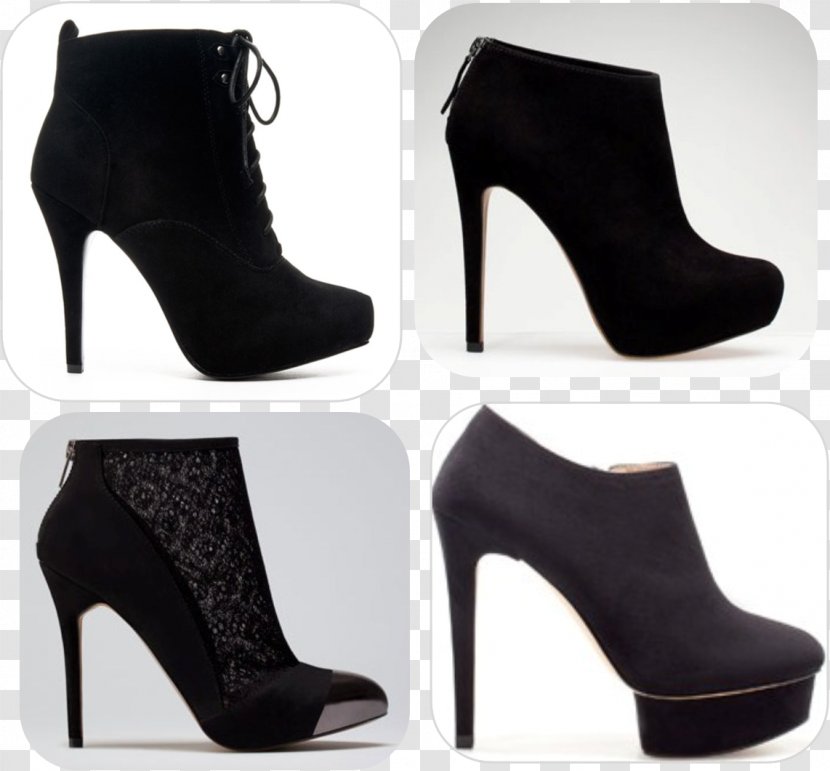 High-heeled Shoe Boot Suede - High Heeled Footwear Transparent PNG