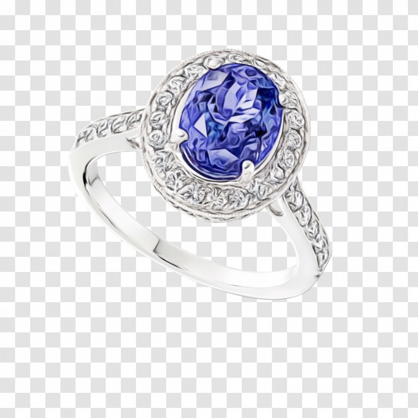 Sapphire Amethyst Body Jewellery Ring - Engagement - Preengagement Transparent PNG