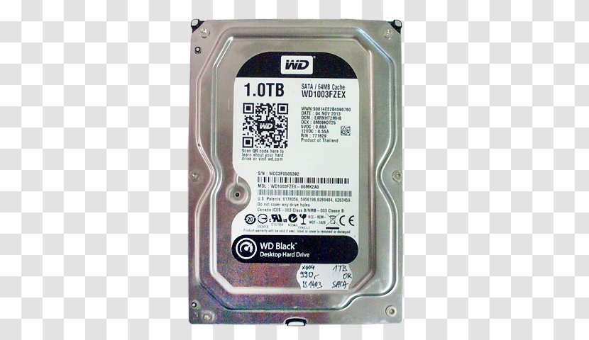 Hard Drives Serial ATA Western Digital WD Black SATA HDD Blue - Interface Transparent PNG