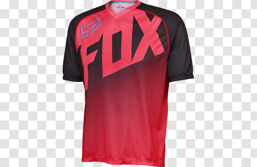 T-shirt Fox Racing Jersey Top - Polo Shirt - Sleeve Five Point Transparent PNG