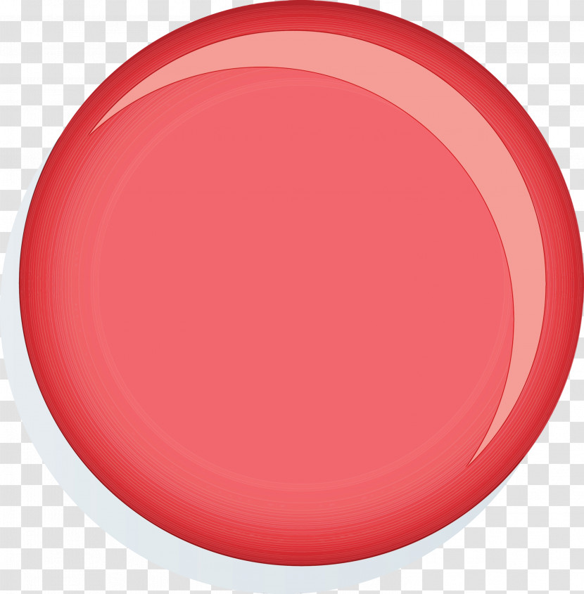 Red Pink Flying Disc Plate Material Property Transparent PNG