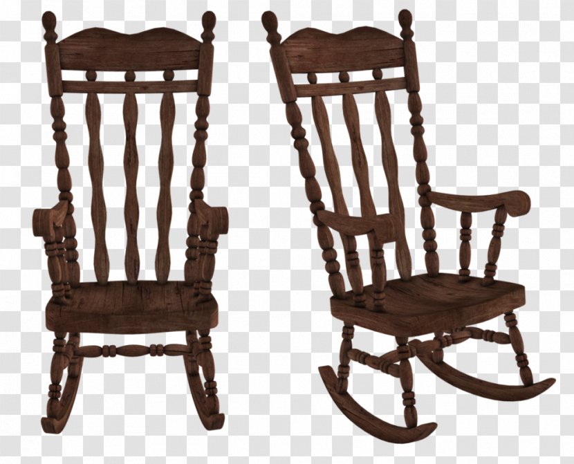 Rocking Chairs Table Bench - Wood - Chair Transparent PNG