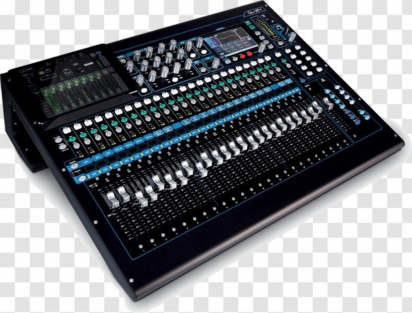 Digital Mixing Console Allen & Heath QU-24 Chrome Edition Audio Mixers Microphone - Hardware Programmer - Discount Information Transparent PNG