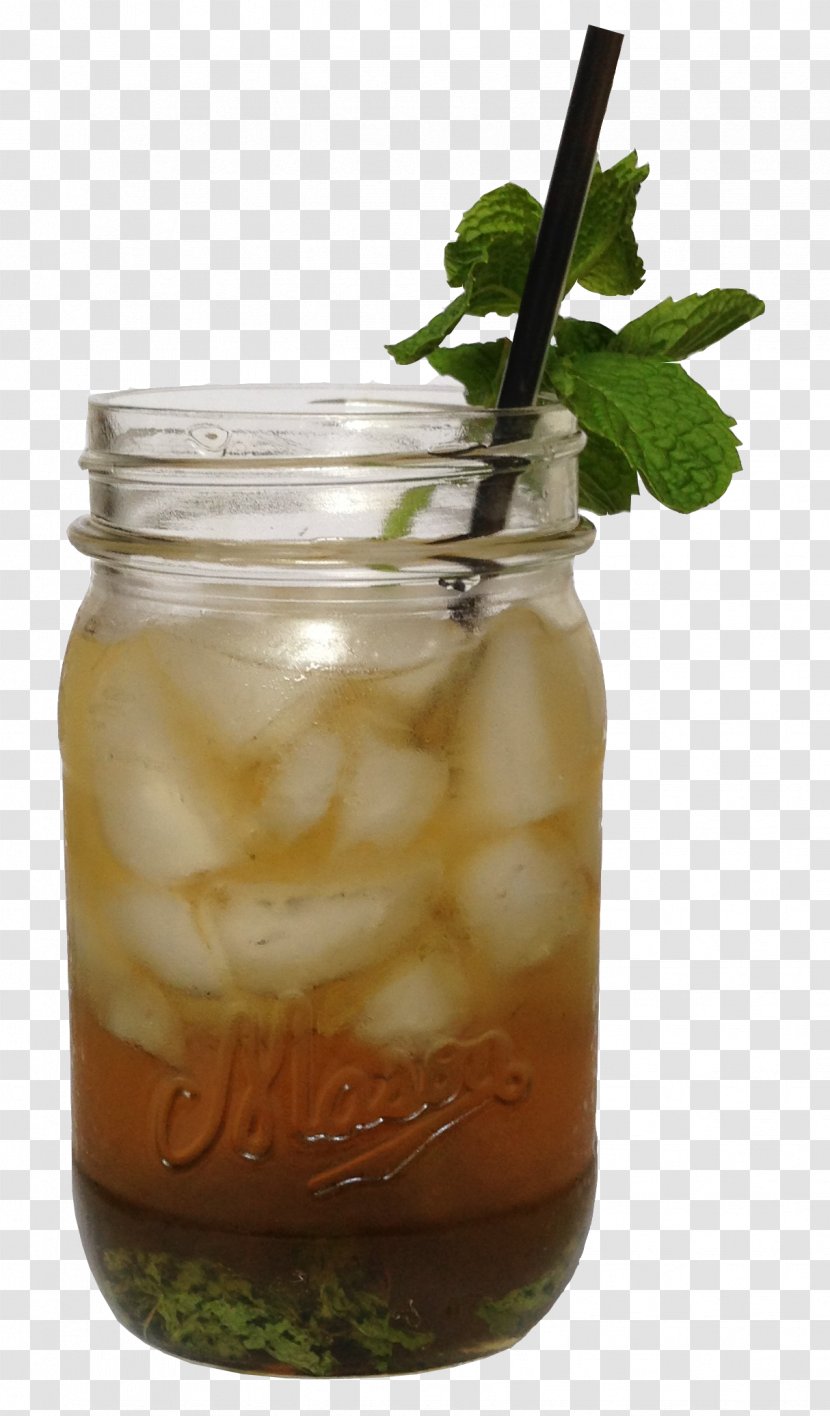 Mint Julep Cocktail Garnish Dark 'N' Stormy Mai Tai Rum And Coke - Shrub - Png Recipe Transparent PNG