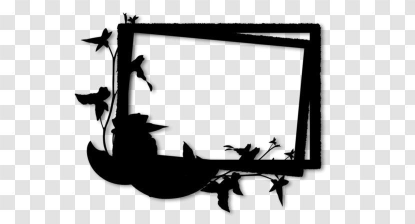 Clip Art Black & White - Picture Frame - M Frames Silhouette Brand Transparent PNG