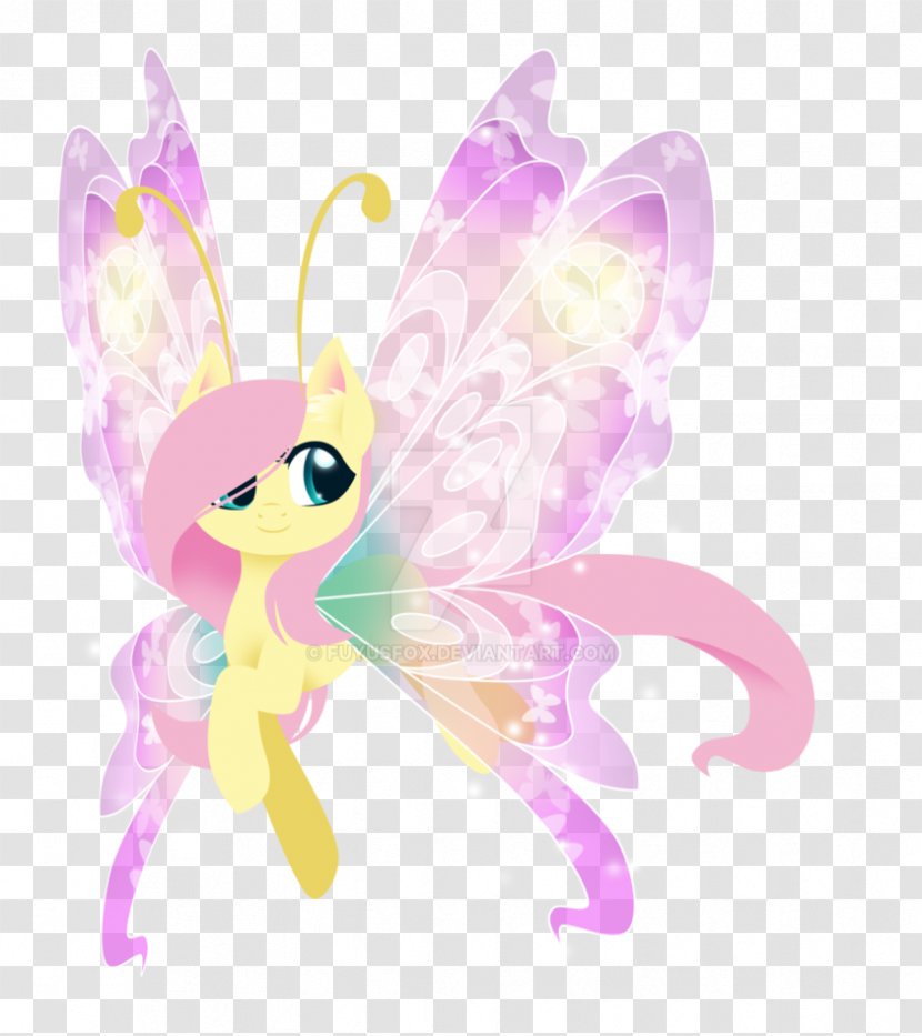 Fluttershy Pony Butterfly Rainbow Dash Applejack - Wings Transparent PNG