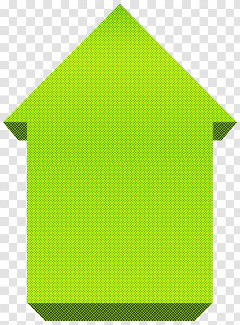 Green Yellow House Paper Product Transparent PNG