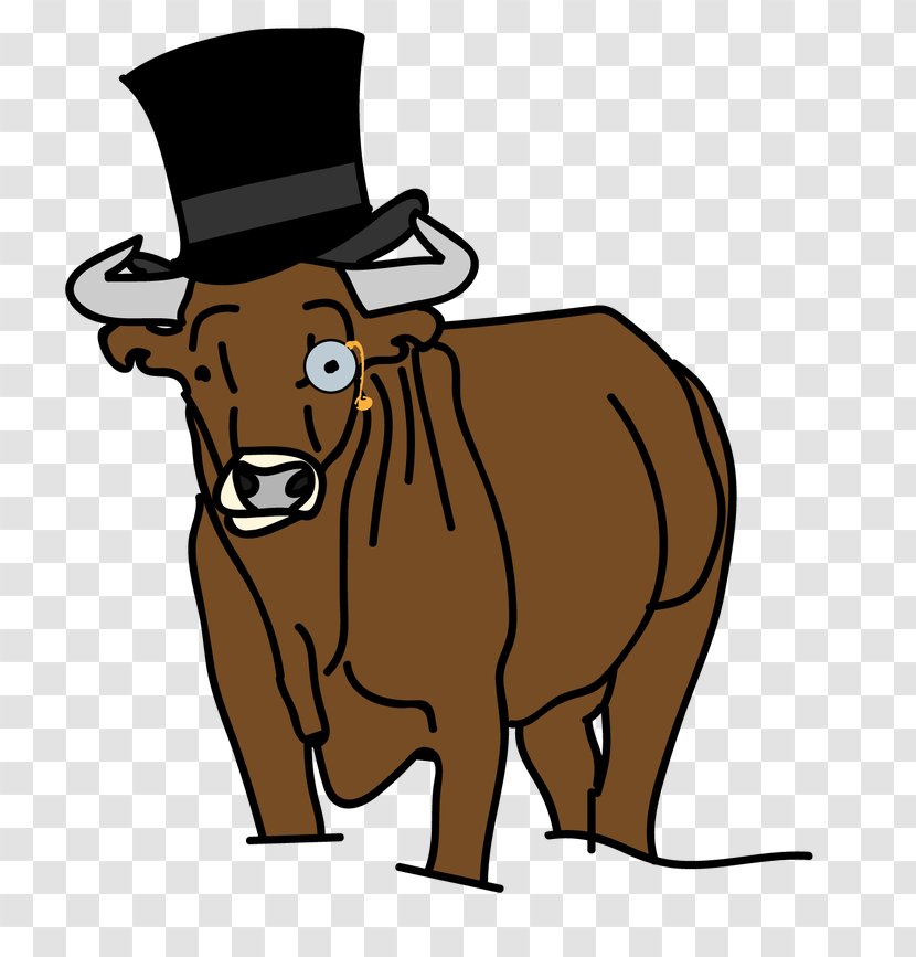Bull Cattle Ox Horse Cowboy - Rein Transparent PNG