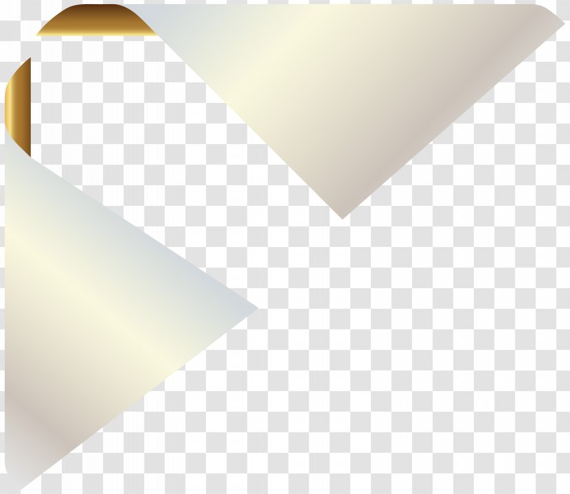 Triangle Euclidean Vector - Yellow - Corner Decorations Clipart Image Transparent PNG