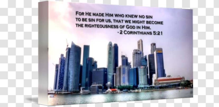 Helix Bridge Cityscape Art Skyline - City - Bible Verses Transparent PNG