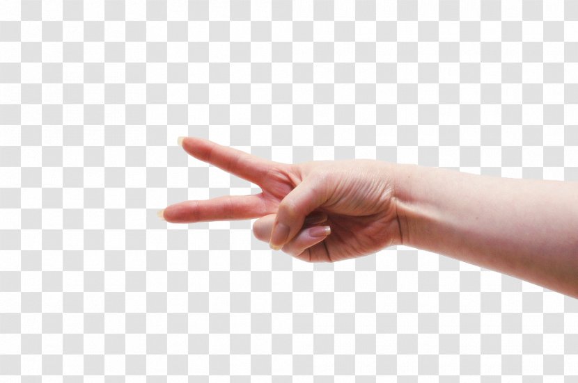 Gesture Finger Hand - Two Fingers Transparent PNG