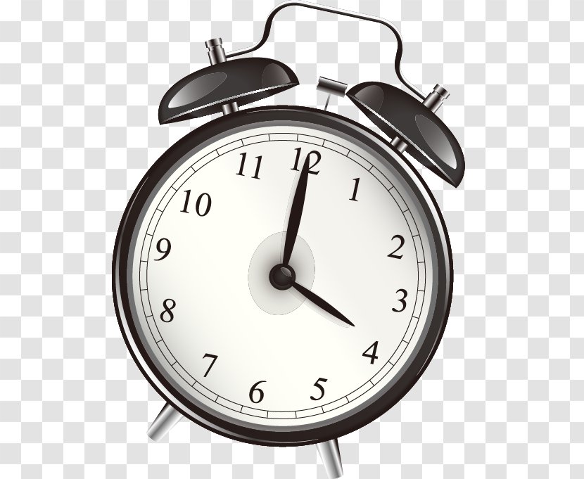 Alarm Clock Clip Art - Photography - Black And White Pattern Vector Transparent PNG