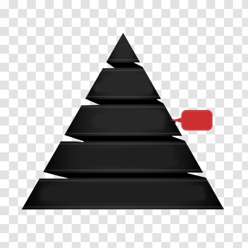 Pyramid Euclidean Vector Chart - Vecteur - Black Pyramid-shaped Decorative PPT Transparent PNG