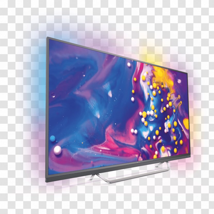 LED-backlit LCD Smart TV 4K Resolution Philips Ambilight - Highdynamicrange Imaging - Android Transparent PNG