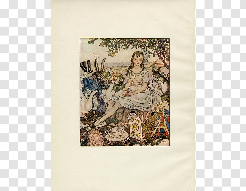 Alice's Adventures In Wonderland Tapestry Costume Design Picture Frames Text Transparent PNG