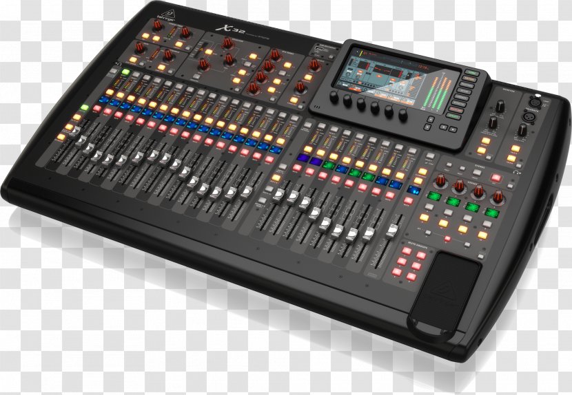 X32 Digital Mixing Console BEHRINGER Audio Mixers - Watercolor - Ear Plug Transparent PNG