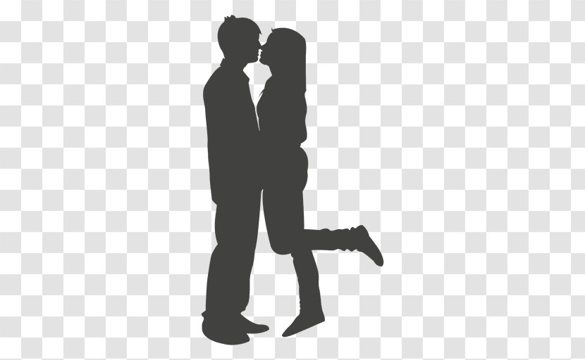 Silhouette Couple Photography - Monochrome - Love Transparent PNG