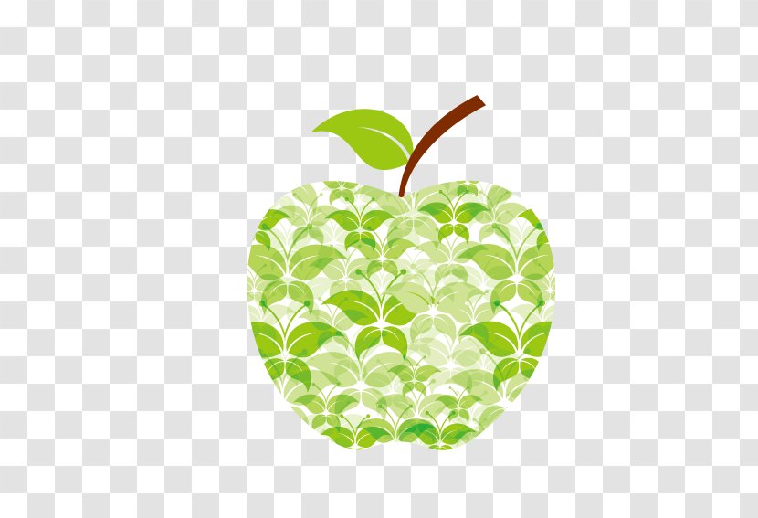 Brain Color Clip Art - Floral Design - Apple Green Seedlings Consisting Of Transparent PNG