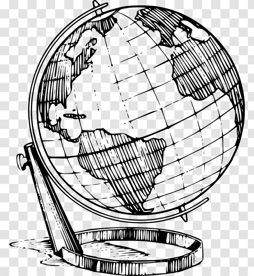 Globe Drawing Line Art Clip - Sphere Transparent PNG