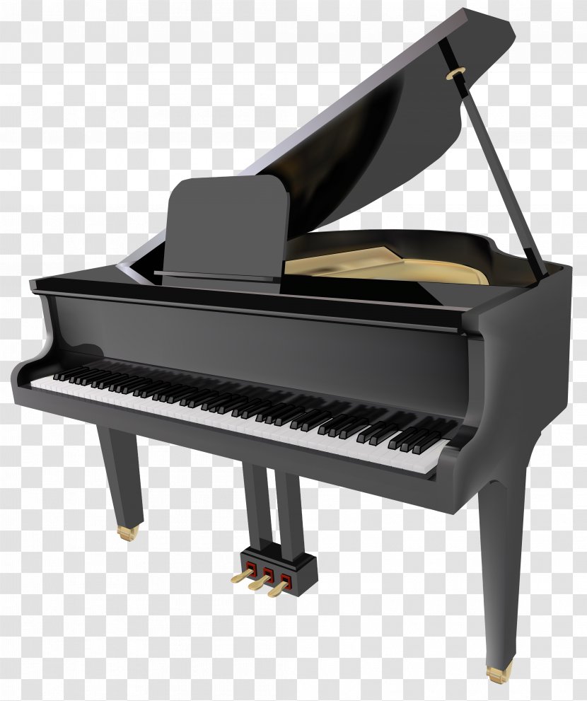 Grand Piano Clip Art - Technology - Upright Cliparts Transparent PNG