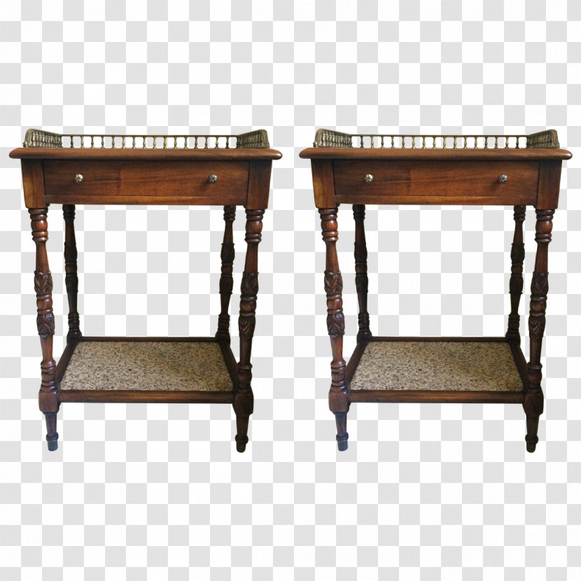 Bedside Tables Antique - End Table Transparent PNG