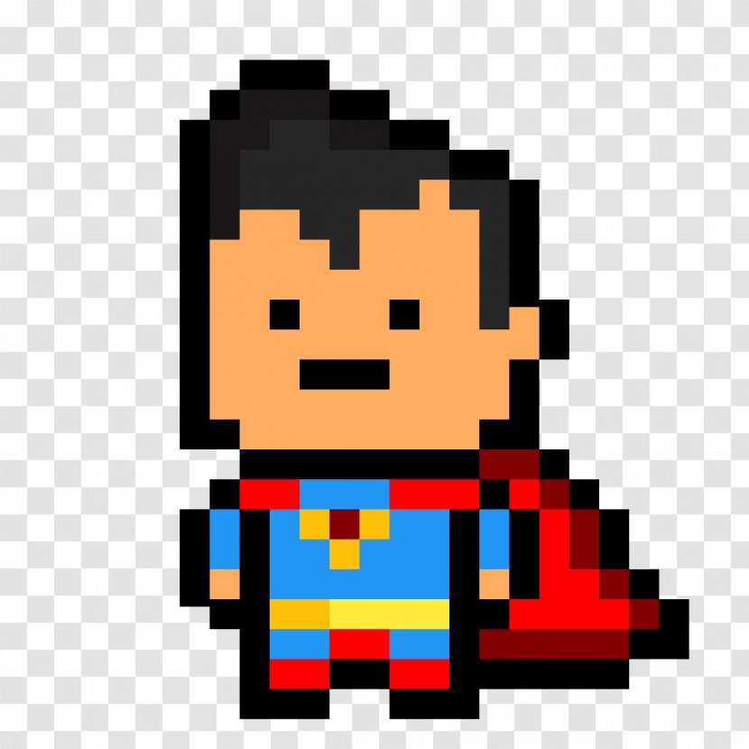 Superman Logo Pixel Art Batman - Place Transparent PNG