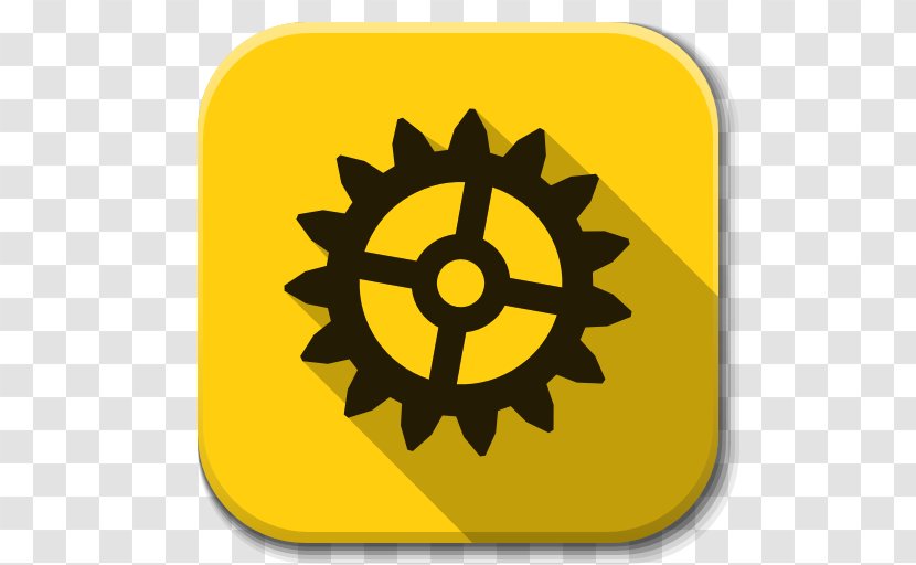 Flower Symbol Yellow Circle Font - Apps Accessories Transparent PNG