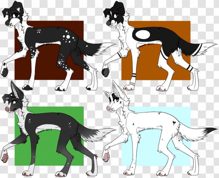 Dog Breed Horse Cartoon - Long Haired Border Collie Transparent PNG