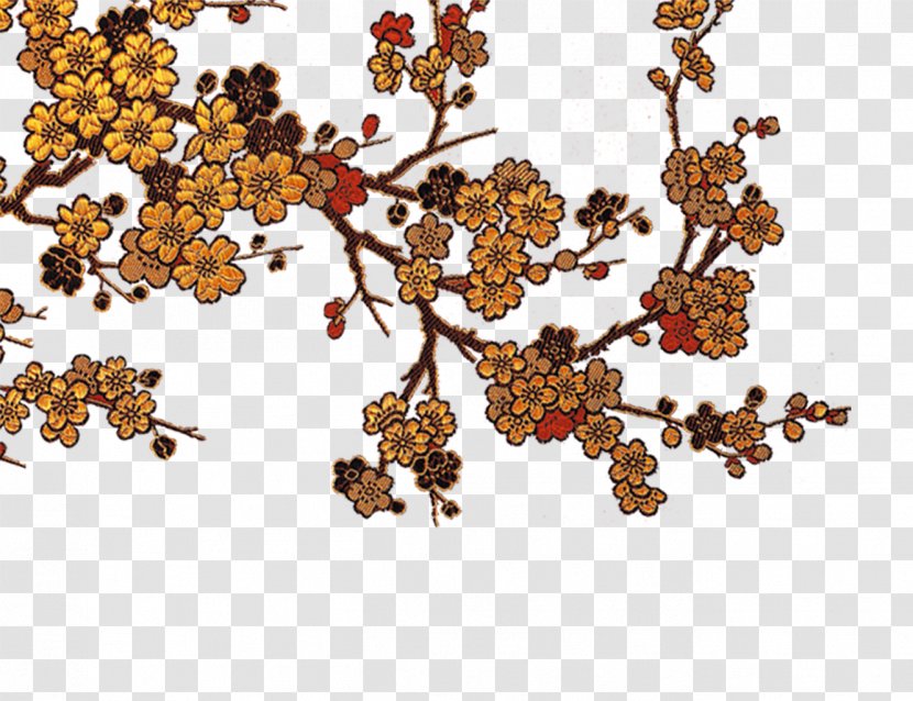 Analects Plum Blossom Ameixeira - Cartoon Transparent PNG