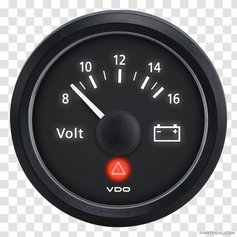 Voltmeter VDO Wiring Diagram Gauge - Hardware - Push Cart Transparent PNG