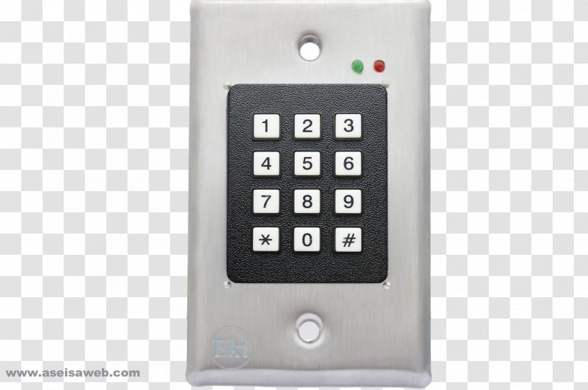 Numeric Keypads Computer Keyboard Digicode Telephony - Electronic Device - Teclado Transparent PNG