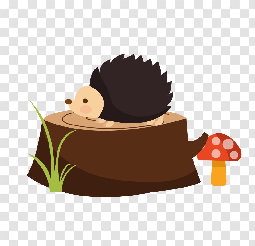 Euclidean Vector Animal Cartoon - Illustrator - Cute Hedgehog Transparent PNG