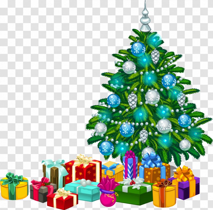 Christmas Tree Gift-bringer Decoration Transparent PNG