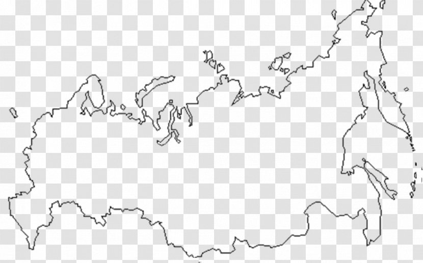 Blank Map Russia Europe World - Watercolor Transparent PNG