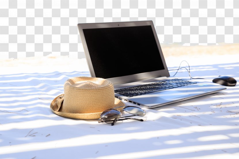 Laptop Beach Vacation Wallpaper - Photography - Summer Poster Background Transparent PNG