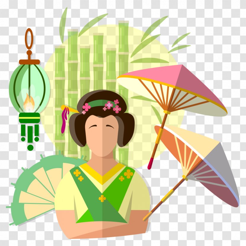 Culture Of Japan Illustration - Fictional Character - Japanese Transparent PNG