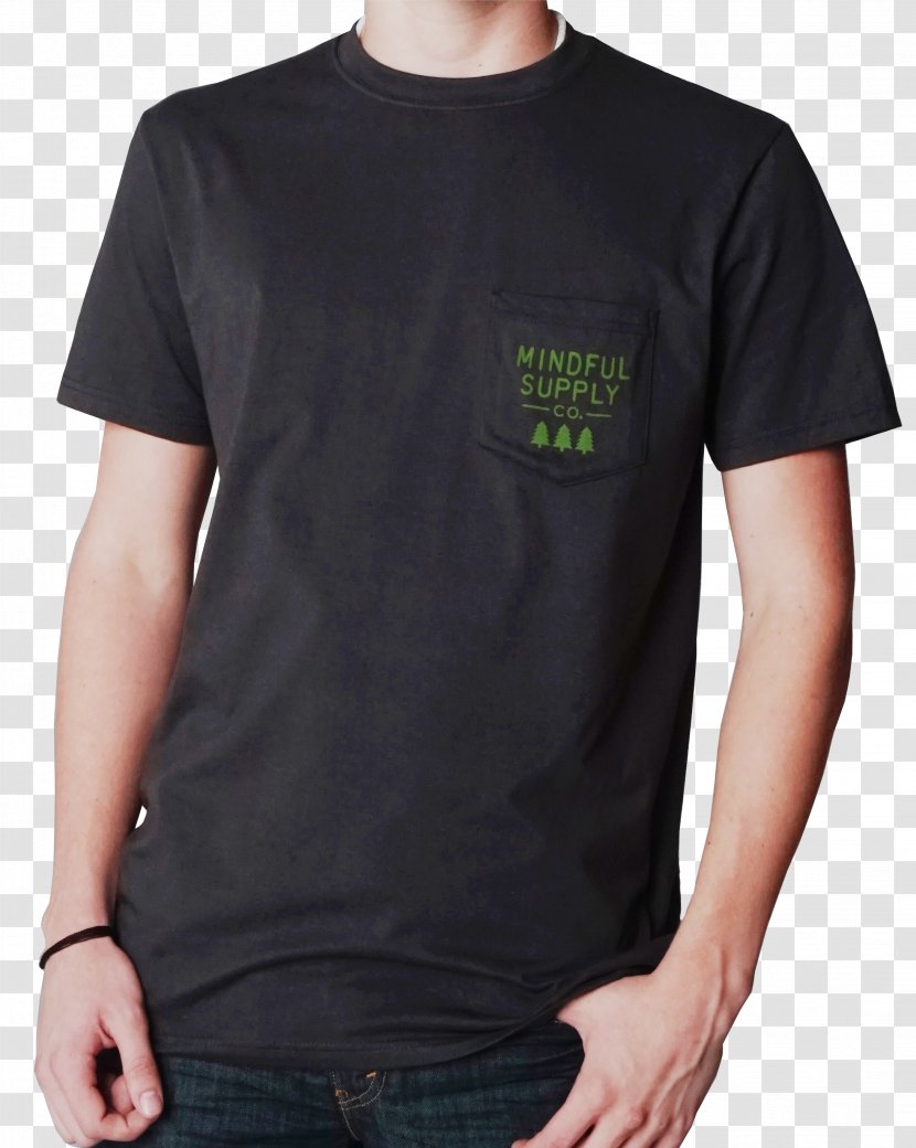 T-shirt Sleeve Pocket Neck - Top Transparent PNG