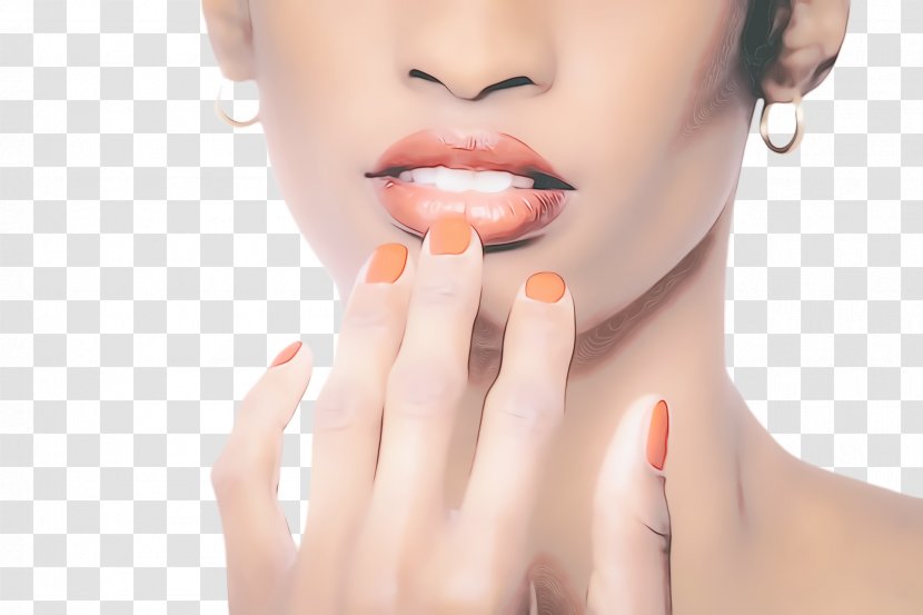 Face Skin Lip Nose Cheek - Jaw Nail Transparent PNG
