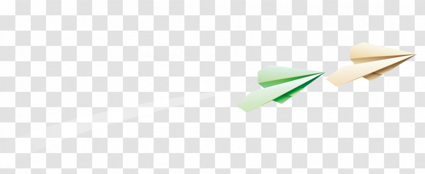Brand Pattern - Triangle - Green Simple Paper Airplane Floating Material Transparent PNG