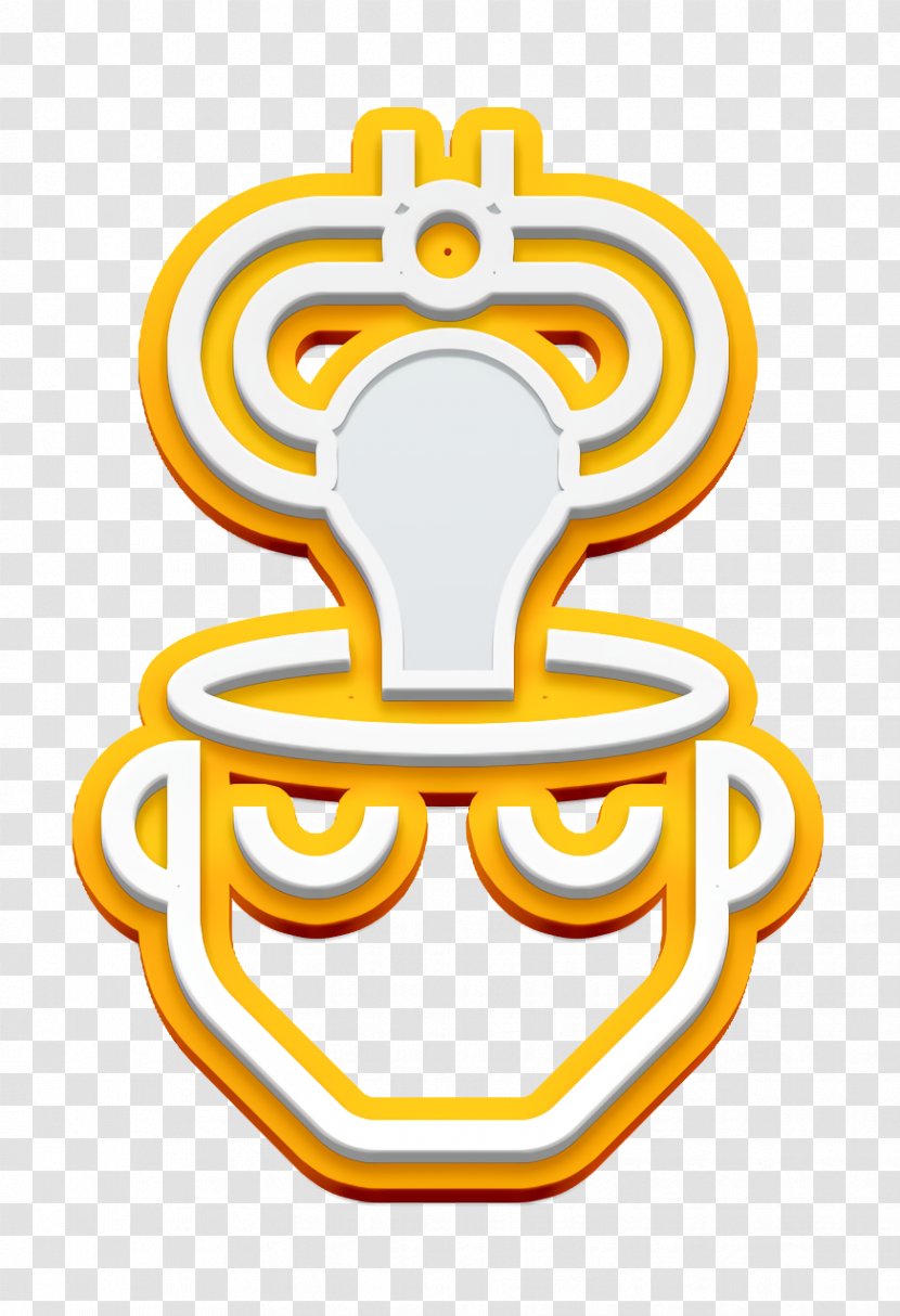 Artificial Intelligence Icon - Symbol Yellow Transparent PNG