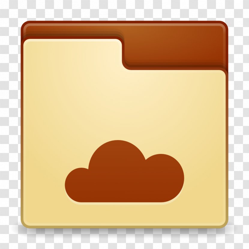 Heart Square Orange Font - Directory - Places Folder Ubuntuone Transparent PNG
