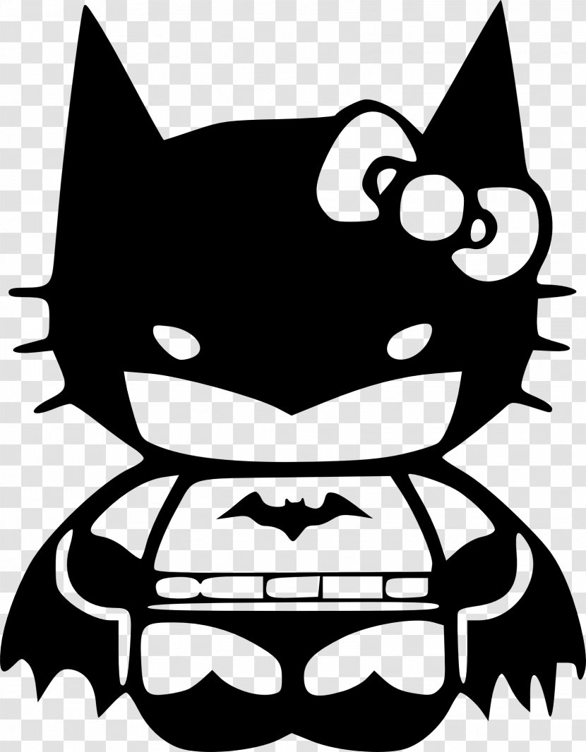 Hello Kitty Batman Batgirl Decal Sticker - Cat - Bat Transparent PNG