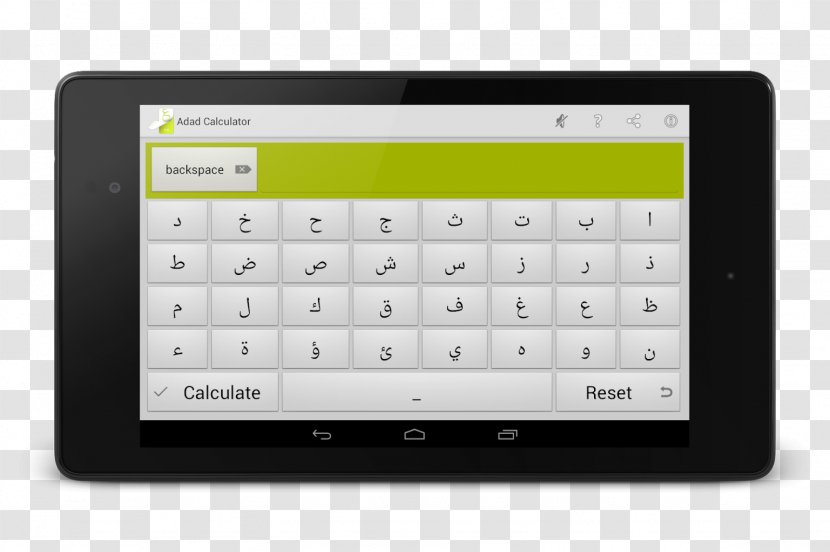 Handheld Devices Abjad Alphabet - Numeric Keypad - Android Transparent PNG