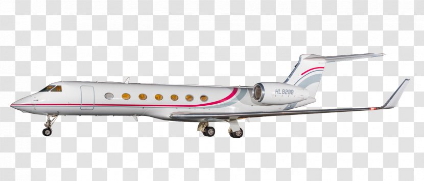 Bombardier Challenger 600 Series Gulfstream V III Air Travel Aircraft - Wing Transparent PNG