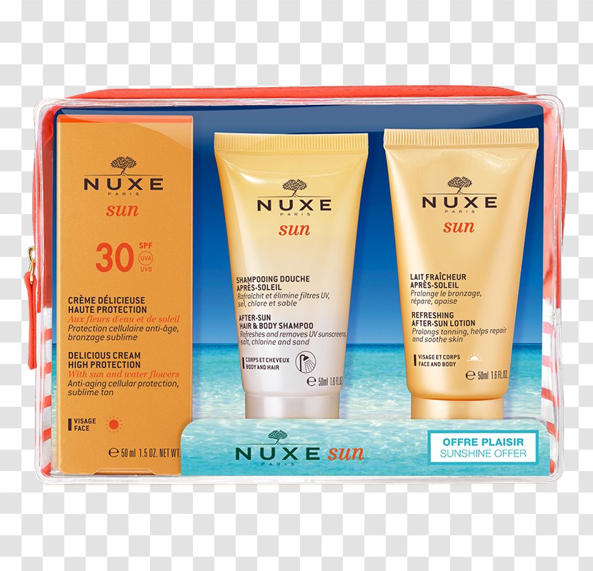 Sunscreen Lotion Nuxe Cosmetics Factor De Protección Solar - Sun Tanning - Shampoo Transparent PNG